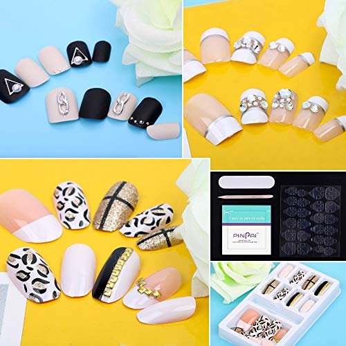 VINFUTUR 72 Stücke Künstliche Nägel zum Aufkleben Falsche Fingernägel Künstliche Falsche Nail Tips Fake Nails mit… – Bild 7