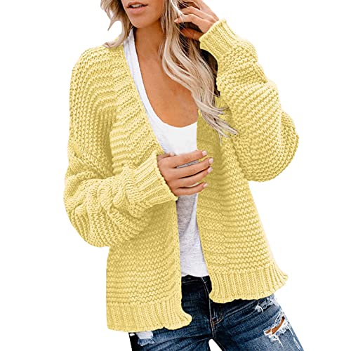 JUBEN Manteaux Pour Femmes Cardigan en tricot doux à manches longues pour femmes Gilet Femmes Cover