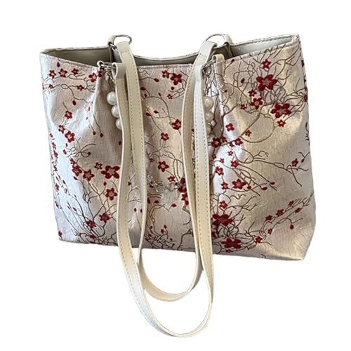 Sac à bandoulière tendance pour femme orné d'une chaîne de perles amovible