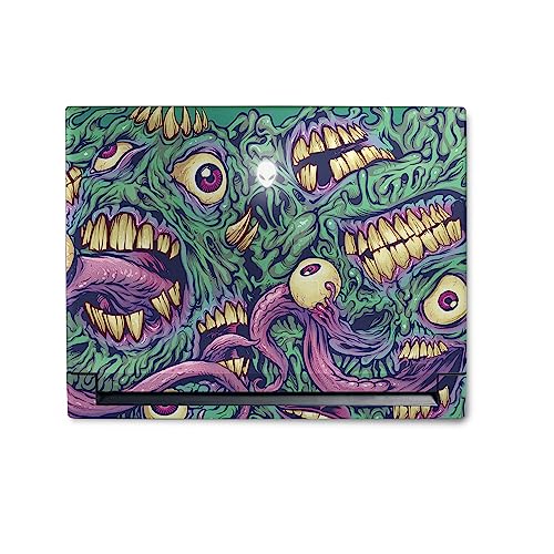 Image of MightySkins Skin Compatible with Alienware M18 R1 (2023) Full Wrap Kit - Eyes and Teeth | Protective, Durable, and Unique Vinyl Decal wrap Cover | Easy to Apply & Change Styles | Made in The USA
