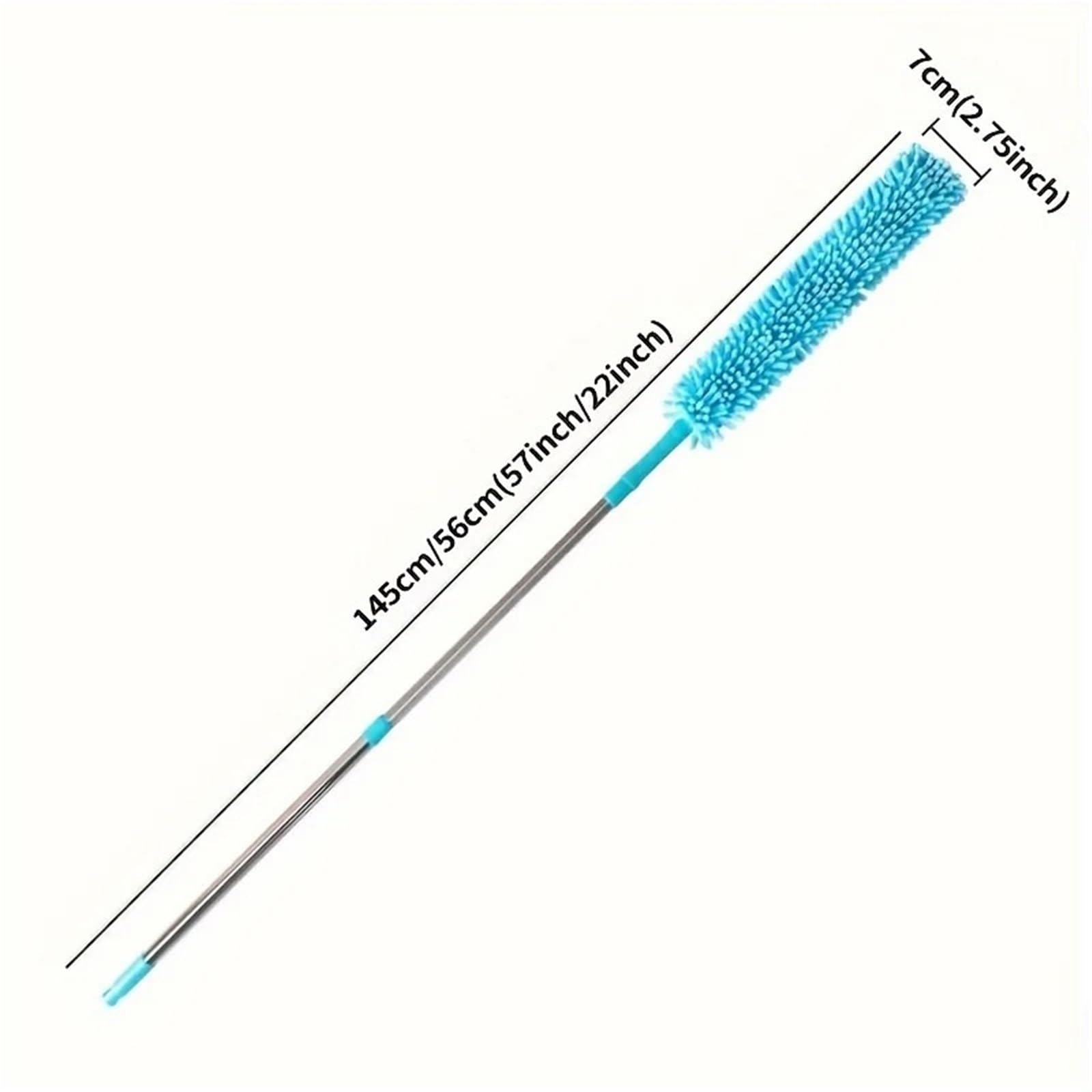 Plumero Atrapapolvo 1 Pieza con Poste de extensión, Cepillo for Quitar el Polvo for techos Altos, Ventiladores, Muebles