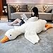 47-B Big White Gans Plüsch Spielzeug Geburtstagsgeschenk, Umarmung Kissen Kissen Dekorative Ornamente Weihnachten Tag Geschenk (Color : White-B, Size : 130CM)
