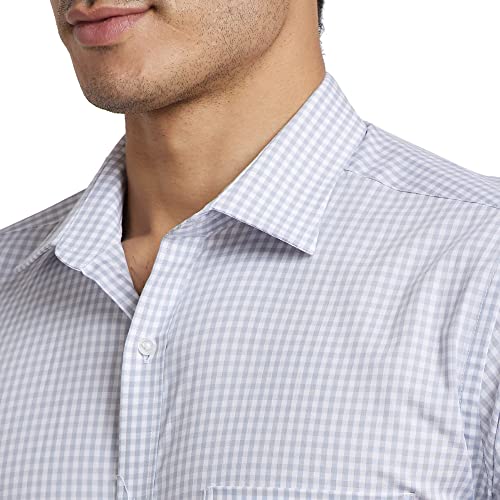 Image of Park Avenue Men Cotton Checkered Slim Fit Shirt