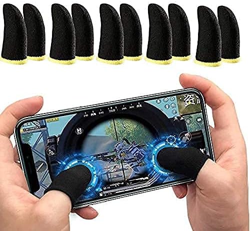Shopnet Pubg Anti-Slip Thumb Sleeve For Hyundai Tucson GL Opt AT Sleeve, Slip-Proof Sweat-Proof Professional Touch Screen Thumbs Finger Sleeve for Pubg Mobile Phone Game Gaming Gloves Made up of Rare Material (A1, 5 Pair)