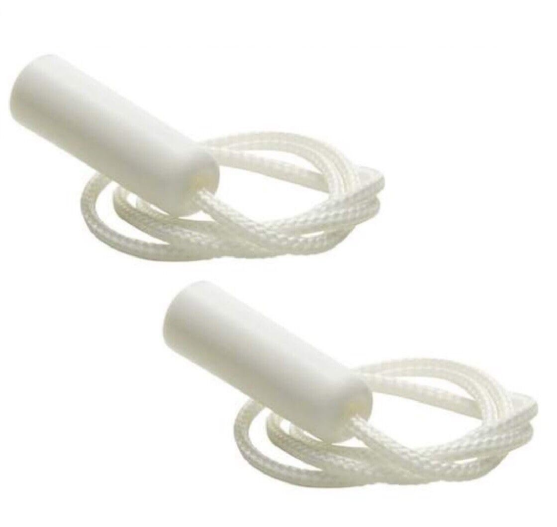 K M Electronics 2 X MINATURE MINI WALL Light Shaver Fittings Replacement Toggle Pull Cords 200MM