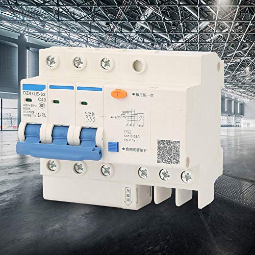 Disjoncteur de courant résiduel 400V 40A C40 pour protection de circuit bâtiment