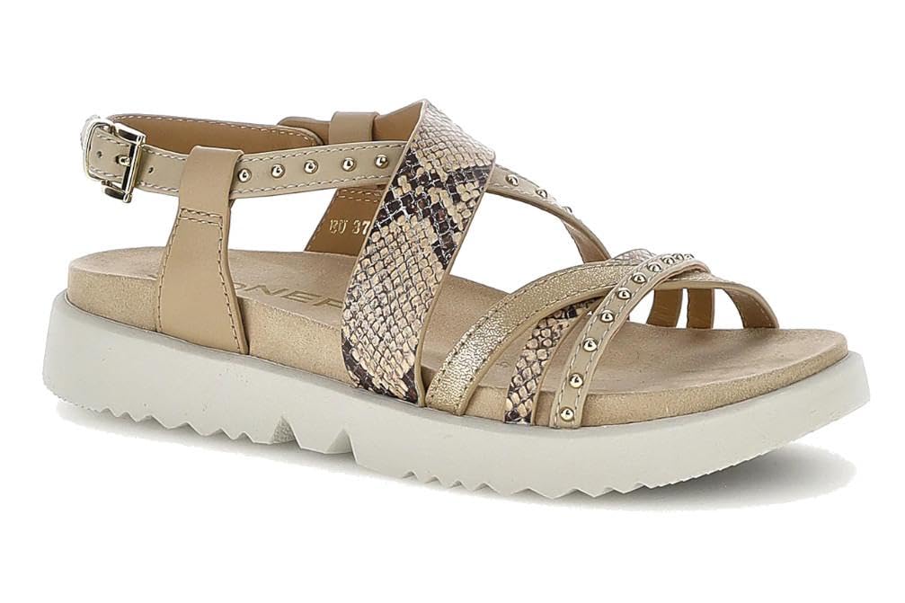 Sandali piatti Stonefly 223871 Riva 15 in marrone da donna - Donna