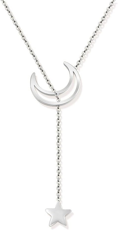 Women Stainless Steel Necklace Chain - Muting 2018 Frosted Snowflake Pendant Stainless Steel Charm Chain Necklace Exquisite 18K Gold Plated Jewellery for Women and Girls …