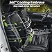 Paffenery 2026 Upgraded Cooling Car Seat Cover Front Seat, 12V-24V Ventilated Cooling Car Seat Cushion, Cooled Seat Cover for Car SUV Truck Universal Fit, Midnight Black