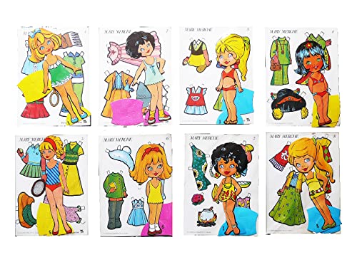 MUÑECAS RECORTABLES. SERIE MARY MERCHE 1 A 8. Completa. IMA. Oferta