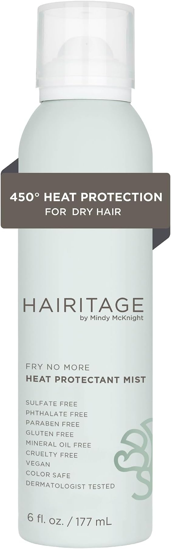 Argan Oil Heat Protectant Spray for Dry Hair and Re-Heat Styling - Hydrating and Conditioning Formula - Argan Oil + Rice Protein - Protects Hair Up to 450°F for Re-Heat Hair Styling - 5 oz