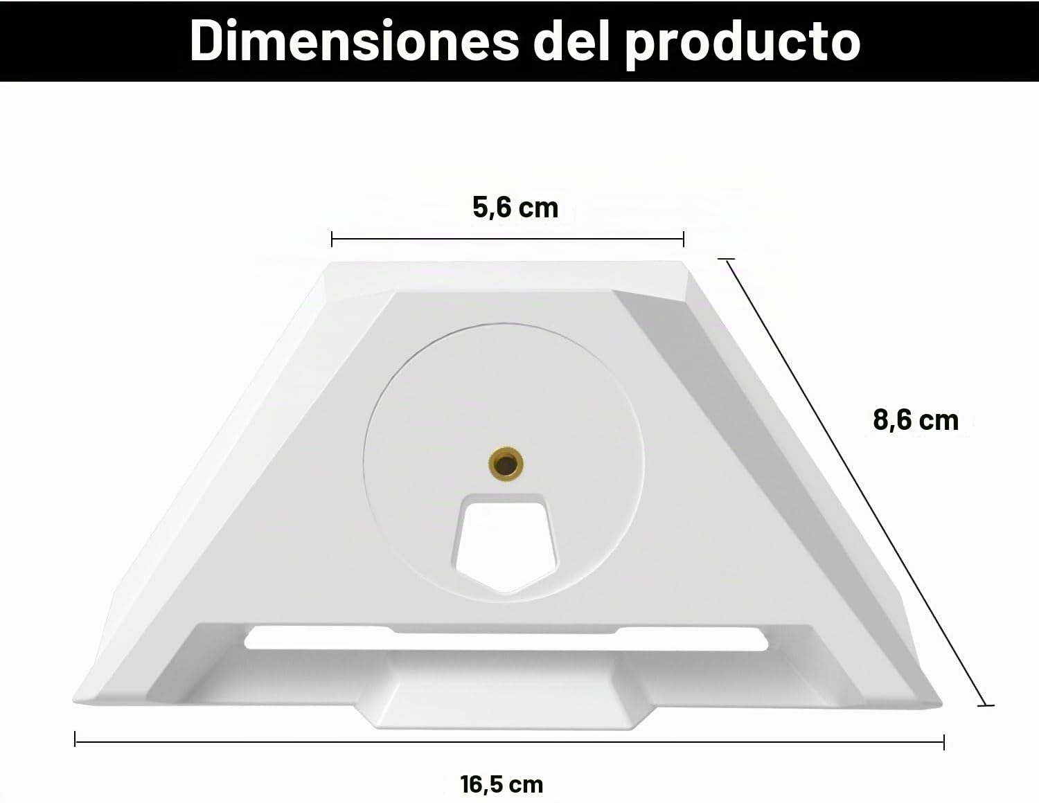 Starlink - Mini adaptador de montaje con soporte de plástico roscado de 1/10.2 cm-20 compatible con trípodes, caravanas y configuraciones al aire libre, ligero y fácil de instalar, mini