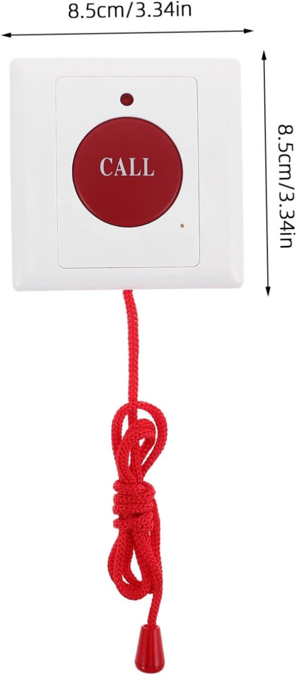 Kisangel Emergency Call Button with Cord for Disabled Dual Alarm System for Elderly Assistance in Homes Hospitals Help Button for Seniors Timely Alerts for Caregivers