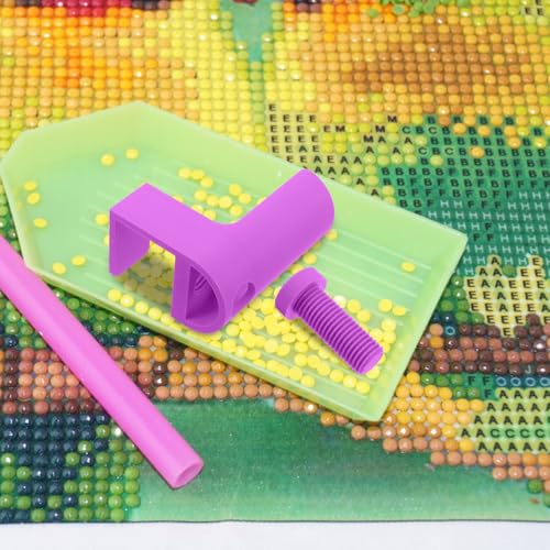 Soporte portátil de plástico para rollos de lienzo de pintura ajustable para mesa de 3cm 7