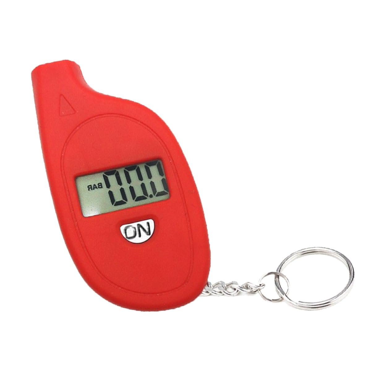 Digital Tire Pressure Gauge, 5-150PSI 4 Unit Settings (Red)