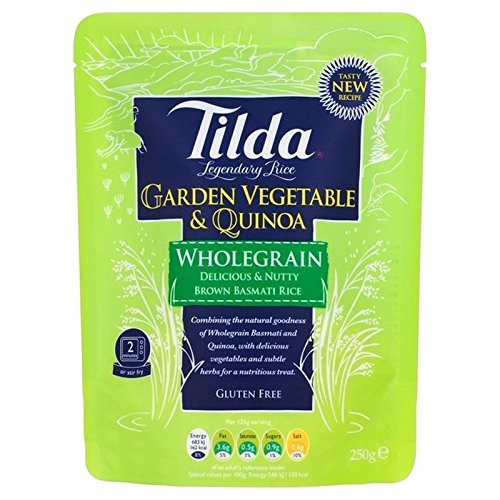 Tilda Steamed Brown Basmati, Garden Vegetable & Quinoa 250g