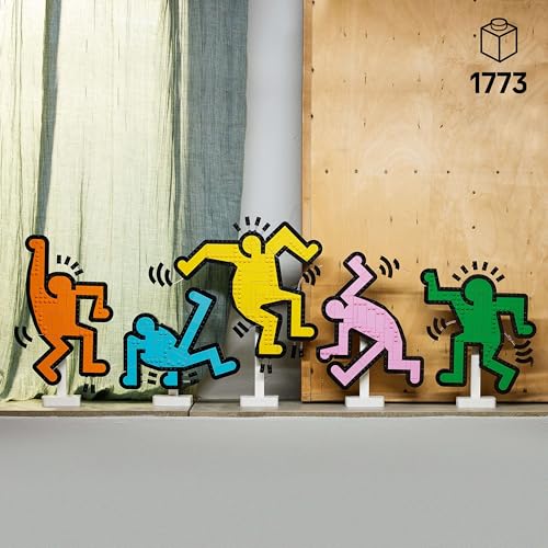 Image of LEGO Art Keith Haring - Dancing Figures Living Room Decor 31216 Building Blocks for 18+ Gift