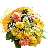 ビタミン系カラーのボリューム花束 誕生日 記念日 結婚祝い 発表会 卒業式 クリスマス 花 ギフト フラワーギフト プレゼント