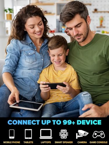AX3000 WiFi 6 Extender, Dual Band WiFi Extender Signal Booster, Internet Booster with Gigabit Ethernet Port, Covers Up to 12,000sq.ft and 99 Devices, Faster Speed and Easy Setup, Black - Image 7