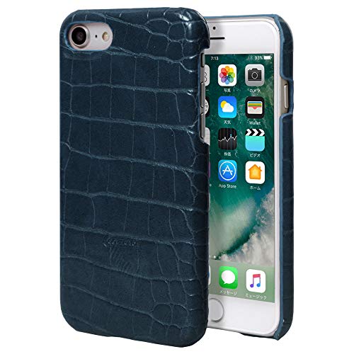 OPPO R15 Neo ケース 背面 オッポ スマホケース 1個入り ネイビー 全機種対応 クロコ シック 100061984