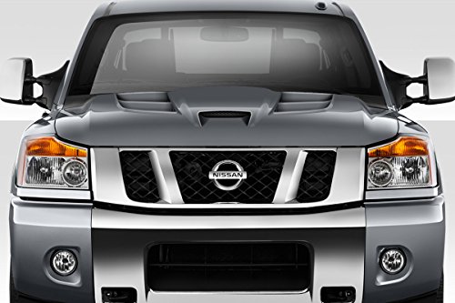 Extreme Dimensions Duraflex Replacement for 2004-2015 Nissan Titan/Armada Viper Look Hood - 1 Piece