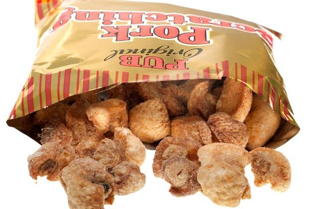 Pub Originals Pork Scratchings - Speckkrusten - Typisch englische Schweinekrusten - Jerky Snack Trockenfleisch 20 x 18g – Bild 4