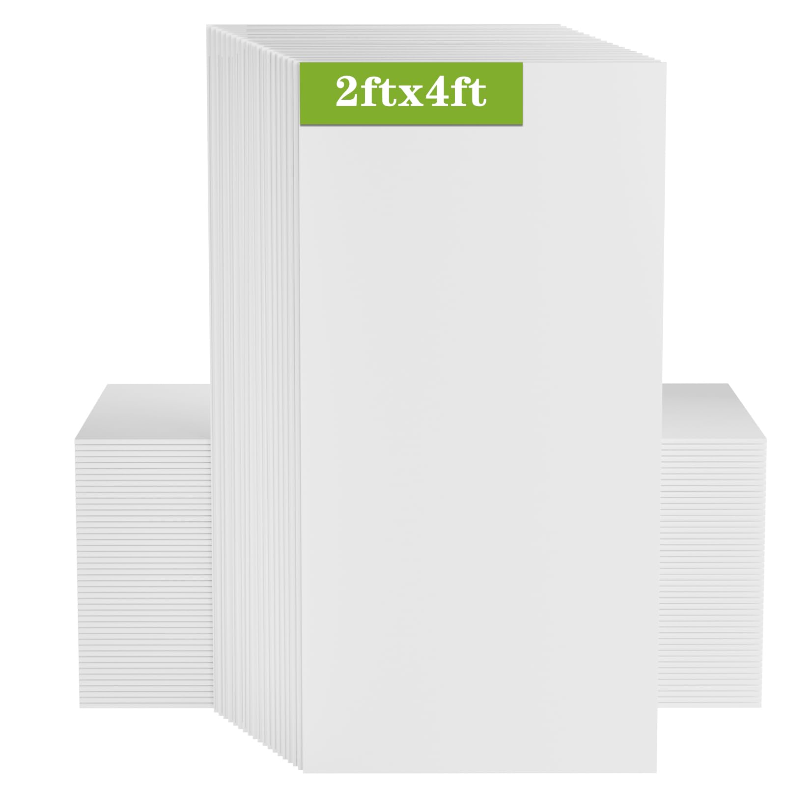 RITSU Drop Ceiling Tile 2ft x 4ft, Easy Drop-in Installation-Waterproof Washable & Fire Rated Reusable and High-Grade PVC to Prevent Breakage-Package of 10 Tiles