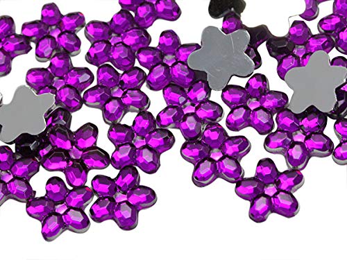 6Mm Flower Flat Back Acrylic Rhinestones Plastic Gems For Crafts Costume Embelishments Card Making Jewels Jewelry Making Supplies Cosplay Jewels - 300 Pieces (Assorted Colors) #TOP1