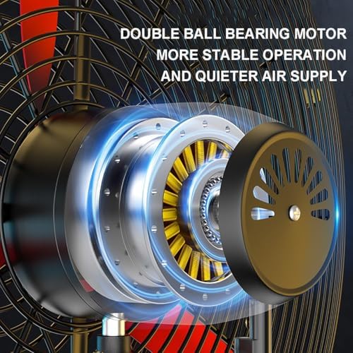 52.5/66/76cm Wall Mounted Fans - 3 Speed, 120° Oscillation, 30° Adjustable Tilt, Portable Cooling Solution for RV, Bedroom, Kitchen, Office, Garage (66cm)