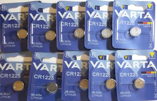 VARTA-Lote de 10 blisters de 1 pila de litio CR 1225 6225
