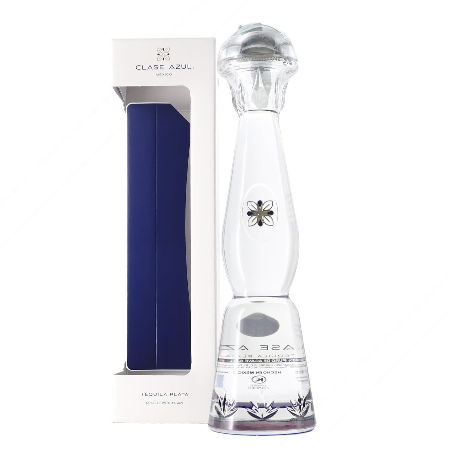 Tequila Clase Azul Plata – 100% Agave Azul Tequiliana Weber – 70cl – 40% vol. – Confezione Regalo
