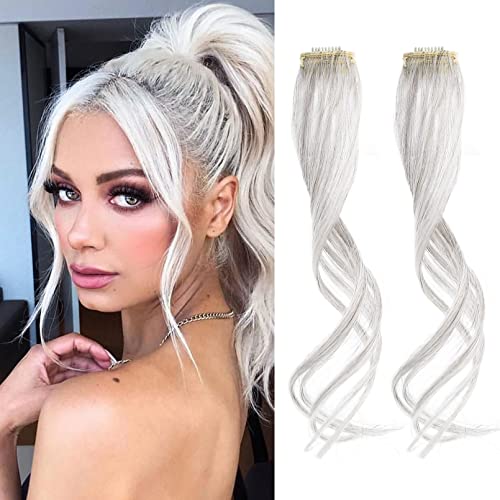 FLUFYMOOZ Side Air Bangs,2PCS Clip in Bangs Front Side Bangs