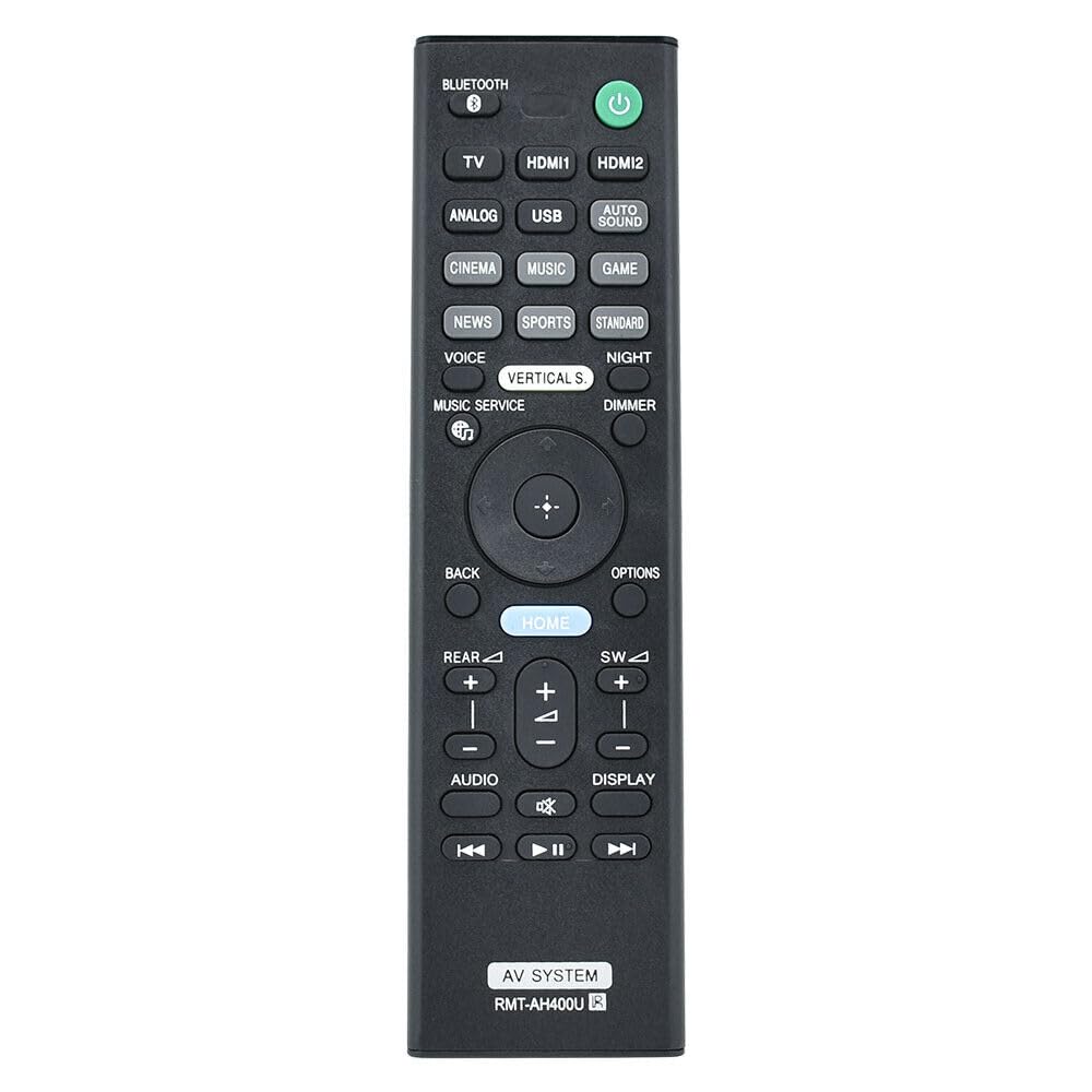 XINFUTE New RMT-AH400U fit for Sony Sound Bar AV System Remote Control SA-WZF9 HT-Z9F SA-Z9F