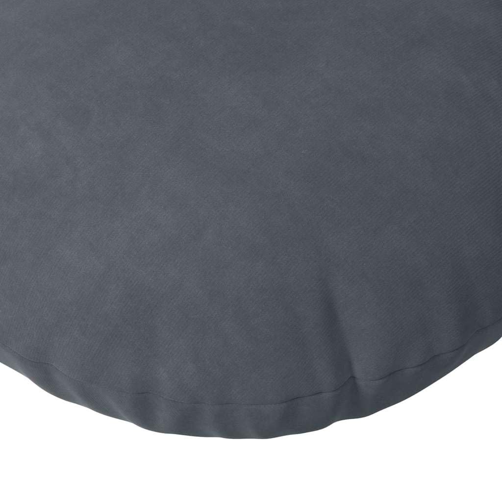 Juego de 2 cojines para el suelo, 80 x 29 cm, color gris oscuro
