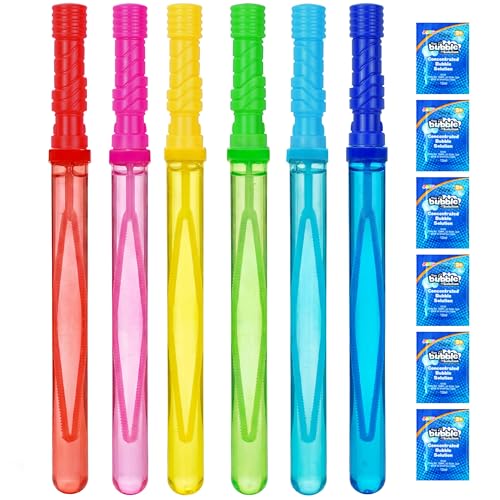 JOYIN 14.6’’ Big Bubble Wands for Kids, 6 PCS Bubble...