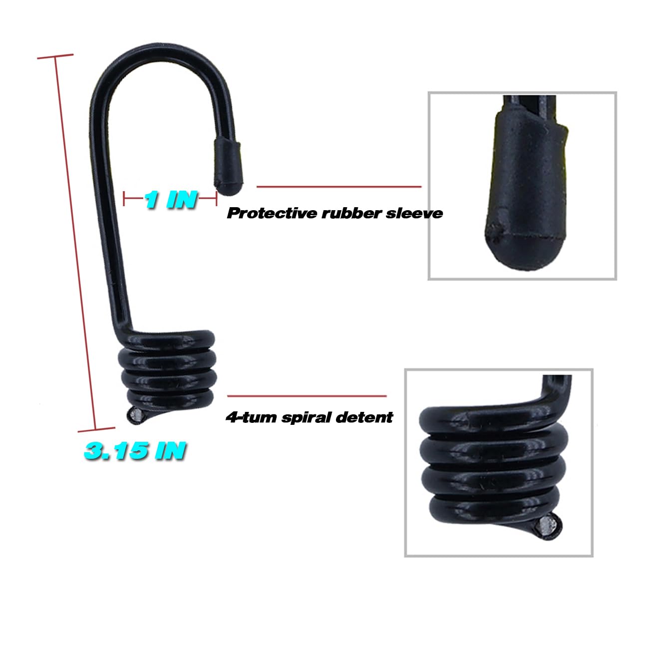 QUYDDC Car Covers Windproof Elastic Rope Protecting The Car Cover from Being Blown Away in Strong Winds with — view 7