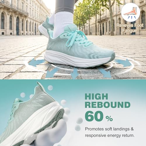 Image of ZOVE Wide Toe Box Shoes Women Extra Wide Width Sneakers Ultra Light Road Running Shoes Non-Slip Tennis Sneakers Breathable Walking Athletic