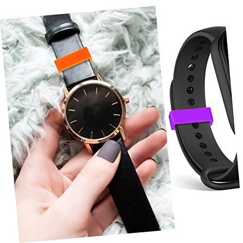 Gadpiparty 48pcs Silicone Watch Strap Fastener Multi Watchband for Easy Replacement Compatible Watch Bands Comfortable Design 5