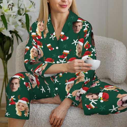 Custom Pajama Pants, Matching Pajamas for Couples, Funny Pjs Couples Matching Outfits, Gift for Christmas Ideas4