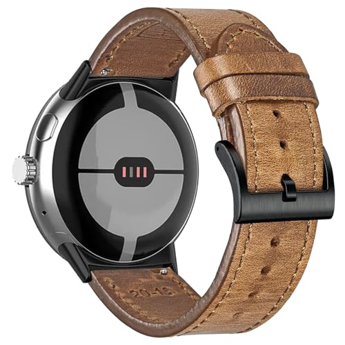 Bracelet de montre Horween en cuir souple compatible avec Google Pixel2