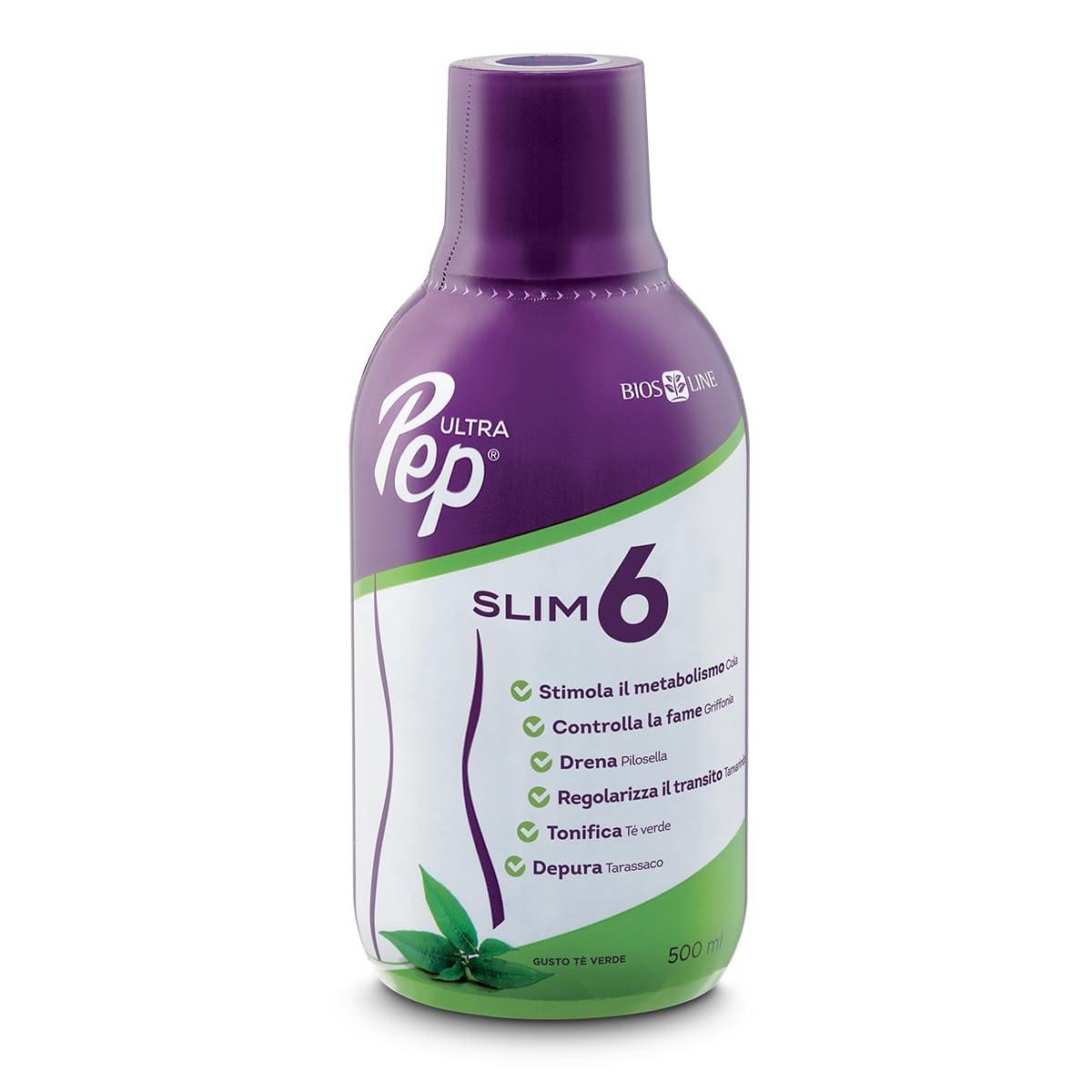 Bios Line Ultra Pep Slim 6 Nahrungsergänzungsmittel mit grünem Tee 500ml