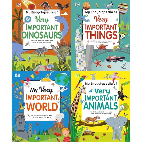 Dk'S My Very Important Encyclopedia Collection For Little Learners: Animals, World, Things, And Dinosaurs