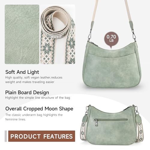 Sac à main en cuir véritable avec sangle réglable chic - 5