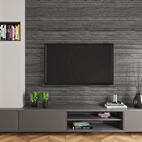 Papier peint autocollant 3D masquer défaut mur ReWallpaper gris 30cm - 5
