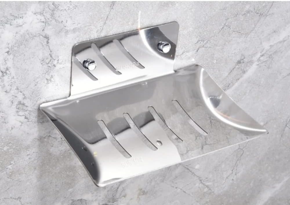 jabonera, Soporte metálico Esponja de jabón, Organizador Pared Cocina/baño(B)