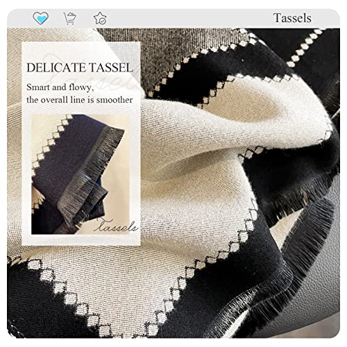 Winter Scarf Cashmere Shawl Women Men Fashion Geometric Pattern Warm Pashmina Scarf With Tassel Soft Long Wrap Stole4