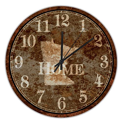 Reloj de pared redondo silencioso 10 pulgadas miniatura 1