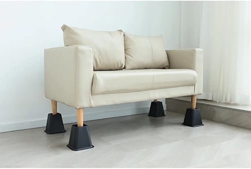 Miniatura 7 de J&V TEXTILES Elevadores para muebles de cama, elevadores resistentes de 6 pulgadas para sofá y mesa, soporta hasta 1,300 libras, (juego de 4