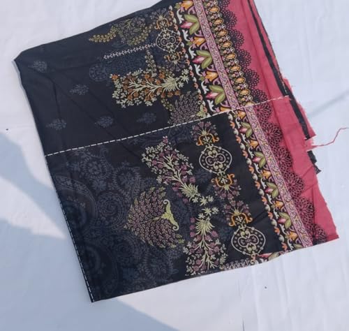Image of SAMREEN TEXTILE Women's Cotton Floral Printed Unstitched Salwar Suit Dress Material With Dupatta