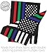 US Thin Blue Green Red Line Garden Flag - Armed Forces Service All Branches Support Honor United State American Military Veteran - House Banner Small Yard Gift Double-Sided Made in USA 13 X 18.5